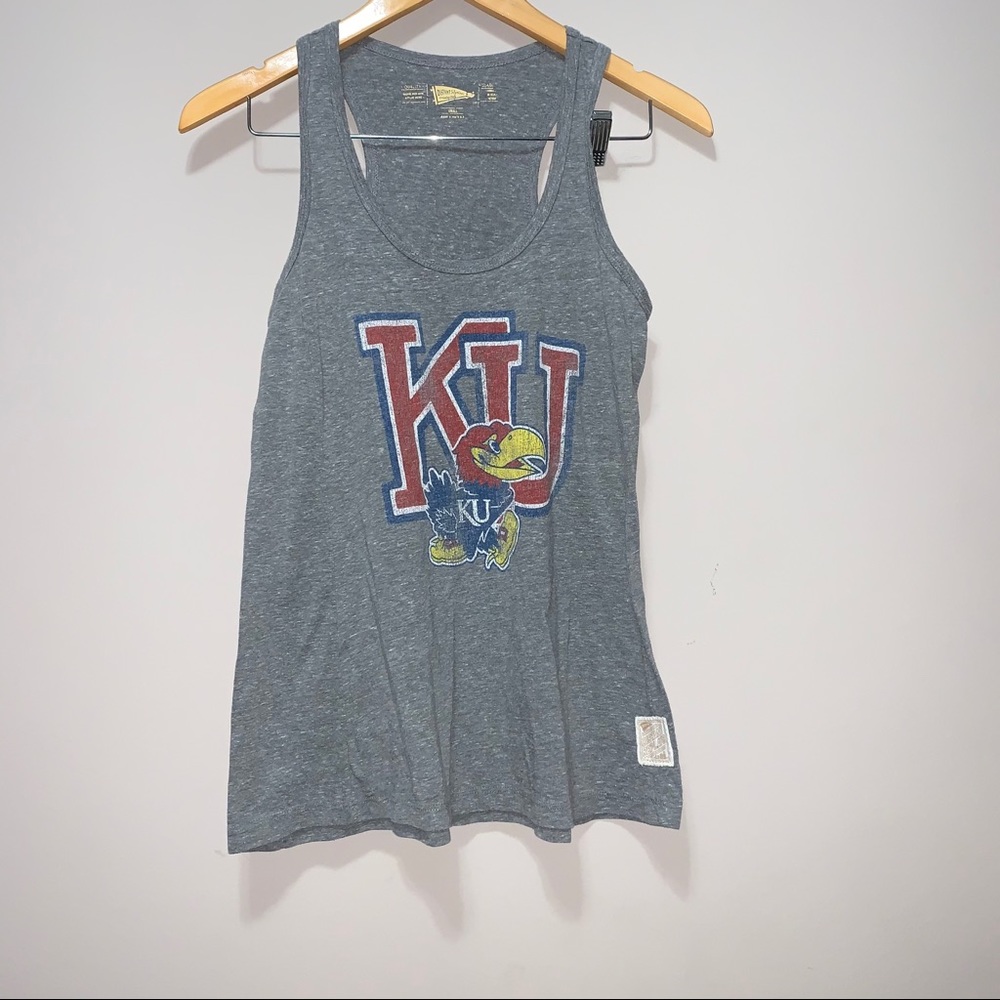 Distant Replays Kansas Jayhawks College Tank Top